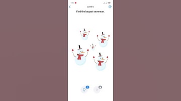 Easy Game Level 6 answer Find the largest snowman - Gameplay Solution Walkthrough