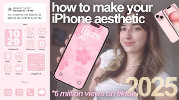 how to make your iPhone aesthetic 2025 *customization*📱app icons, widgets, dynamic island & more