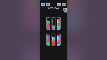 Water Color Sort Level 1346 1347 1348 1349 1350 WalkThrough Solution Gameplay