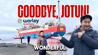 Jotun FPSO SAIL AWAY REVEALED! 🔥 Exclusive Behind-the-Scenes Footage! #oilandgas #worley #norway