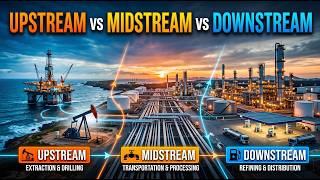 What is Upstream, Midstream and Downstream in Oil and Gas? #viral #viralvideo #oilandgas #learning What is Upstream, Midstream and Downstream in Oil and Gas? #viral #viralvideo #oilandgas #learning