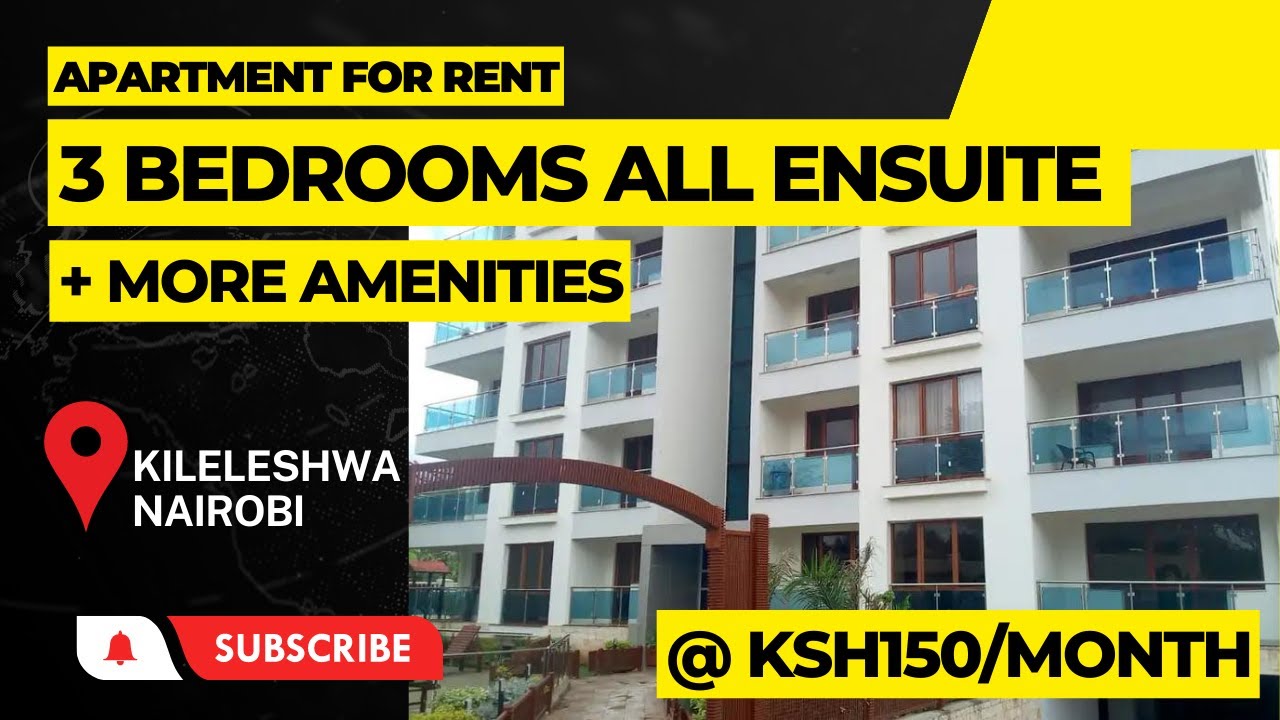 3bdrm Apartment in Kileleshwa for Rent