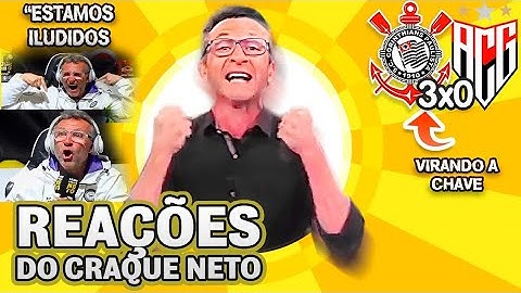 VENCEU E CONVENCEU! OLHA COMO O CRAQUE NETO REAGIU A CORINTHIANS 3X0 ATLÉTICO-GO PELO BRASILEIRÃO