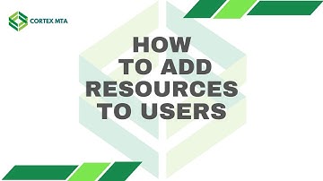 How to add resources to users