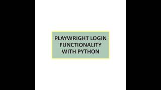Automation Testing Python - Playwright - Login Functionality Testing Shorts