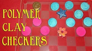 How To Make Checkers/Draughts Pieces Out Of Polymer Clay