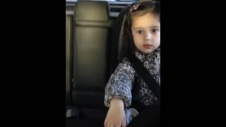 Mum singing frozen in car