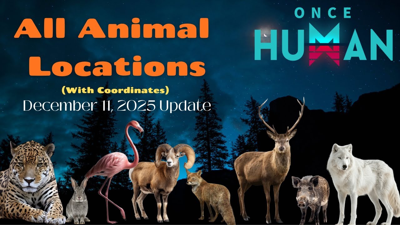 Every Animal Spawn Location Once Human (After December 11 Update)