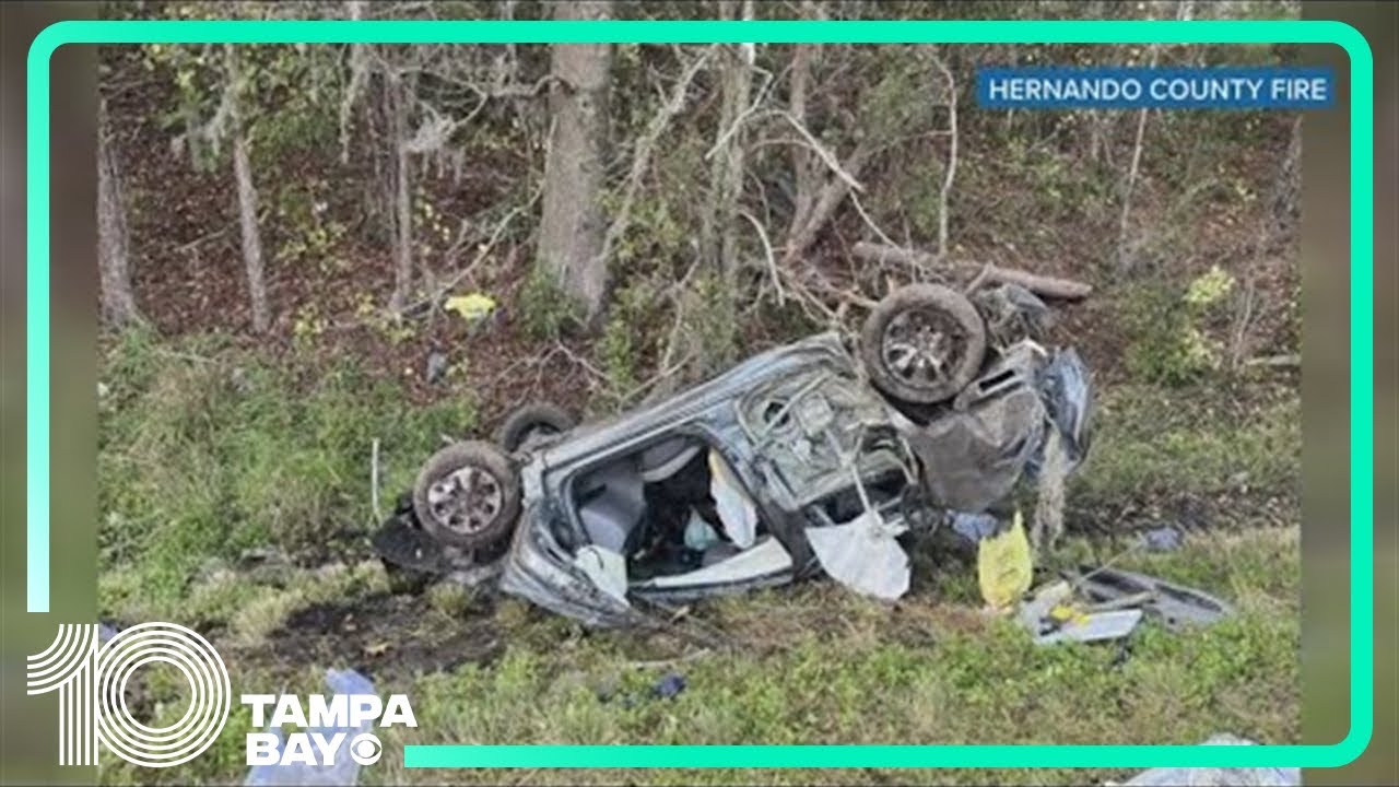 1 airlifted to hospital after rollover crash on I-75 in Brooksville ...