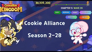 Cookie Alliance Season 2-28 Easy - Hero Guide Cookie Run Kingdom
