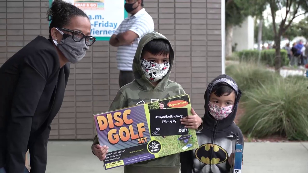 LA84 Foundation Free Distribution of Play Equipment at LAUSD Meal Center