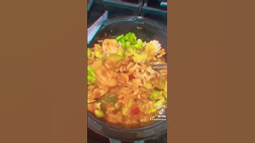 Trader Joe’s Sriracha Shrimp Bowl! This Was Spicy! 🔥 #shorts  #traderjoes