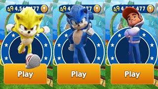 Sonic Dash - Movie Sonic vs Sonic Dash 2: Super Sonic Boom vs Jake from Animation Hoverboard Heroes