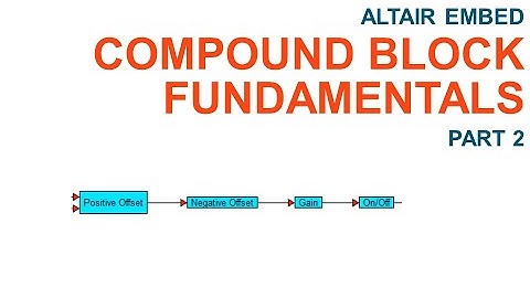 Altair Embed: Compound Blocks Fundamentals Part 2 - Advanced Dialog Constants
