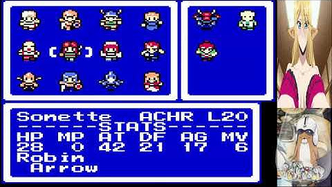 Shining Force Final Conflict Characters at Level 20 Before Promotion Comparison