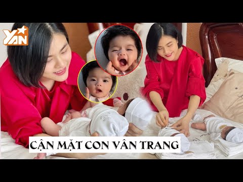 Video Vân Trang lần đầu khoe cận mặt con gái song sinh: Mẹ... - youtube