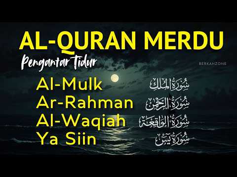 Murotal AlQuran Merdu untuk pengantar tidur Surah Al Mulk, Ar Rahman, Al Waqiah, Yasin | Alaa Aqel