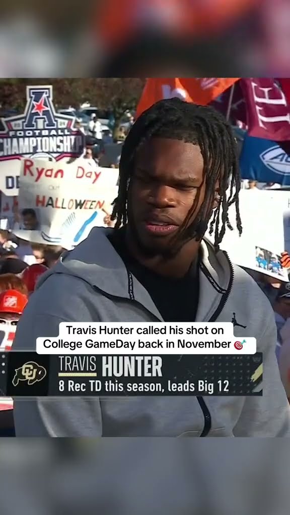 Travis Hunter called it on College GameDay ??
