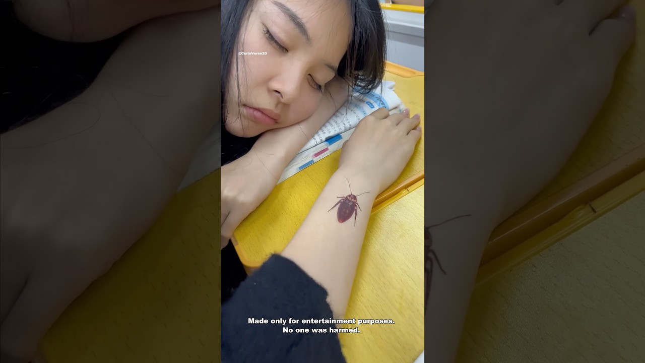 Fake Cockroach Prank in Class