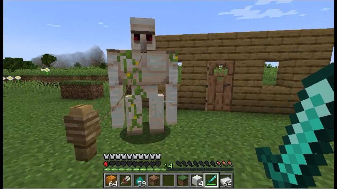 Cómo hacer un Golem Minecraft - YouTube