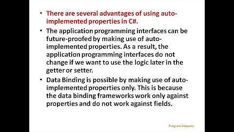 Auto Implemented Property In C#