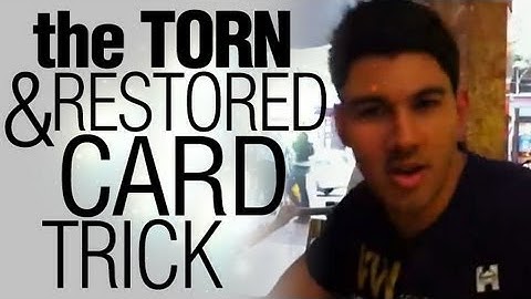 The Torn and Restored Card Trick : Street Magic Performance