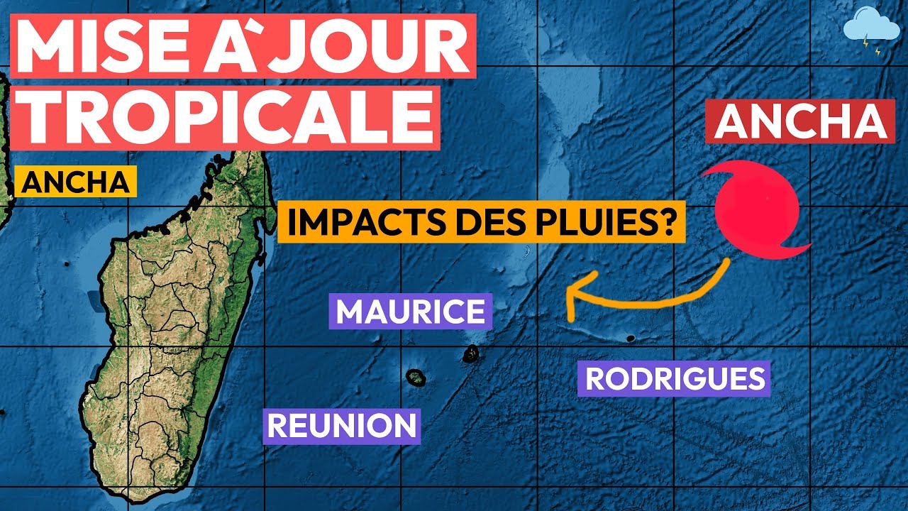 Ancha en route vers l'île Maurice & la Réunion, impacts pour Rodrigues...
