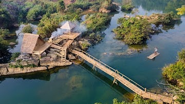Build A Bamboo Bridge Over The Big River To The House On The Cliff