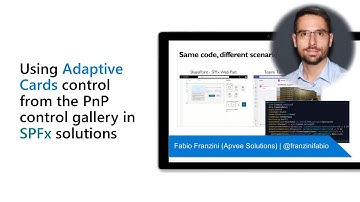 Using Adaptive Cards control from the PnP control gallery in SPFx solutions