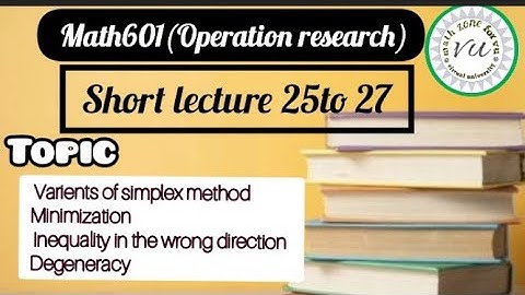 mth601 lecture 25 to 28