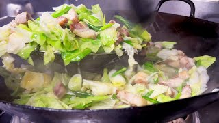 お腹がいっぱいになっても食べ続けてしまうホイコーロ焼きそばを一気に作る調理動画はコチラ。Twice cooked pork with noodle