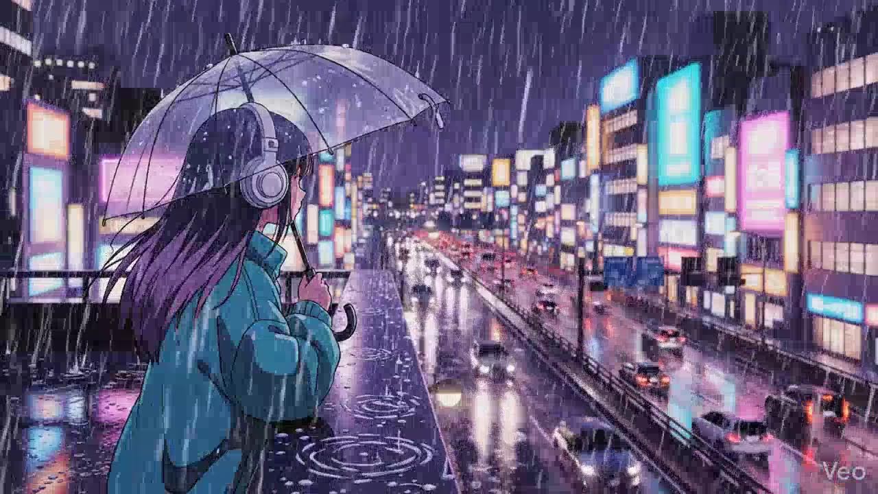 Late Night Study 🌧️ Rainy Japanese City Lofi
