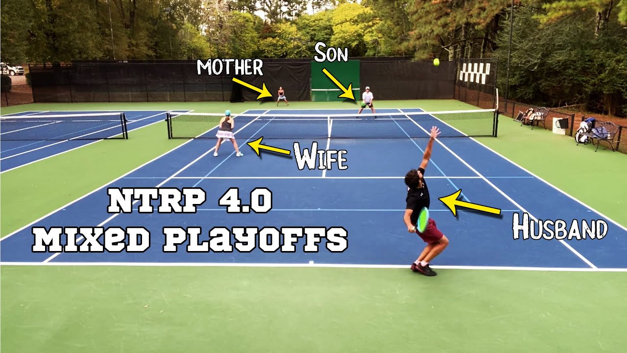 NTRP 4.0 Mixed Playoff Match : Mother and Son vs. Husband and Wife ...