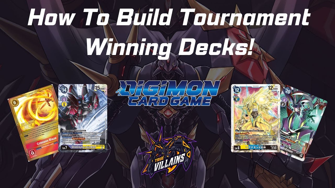 How To Build A Tournament Winning Deck! Digimon Card Game TCG - YouTube