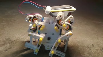 Part9: Crab Bot Assembly: 14 in 1 solar robot educational toy kit/ Make a robot
