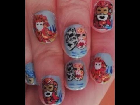 Carnival nail art