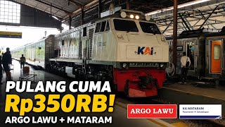 Download lagu PULANG DARI SOLO CUMA Rp350RB! Naik Argo Lawu   KA Mataram Transit Purwokerto