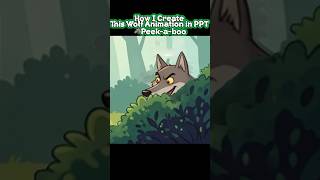 How I Make a Wolf Animation  Paint3D &amp; PPT #bluebunnythoxanhtv #shorts #ppt #paint3d #animation