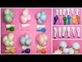 CÓMO DIVIDIR 1 GLOBO EN 4 DOBLE STUFF EN COLORES PASTELES 🧁 SPLIT DUPLET DECORACIÓN DE ARCOS