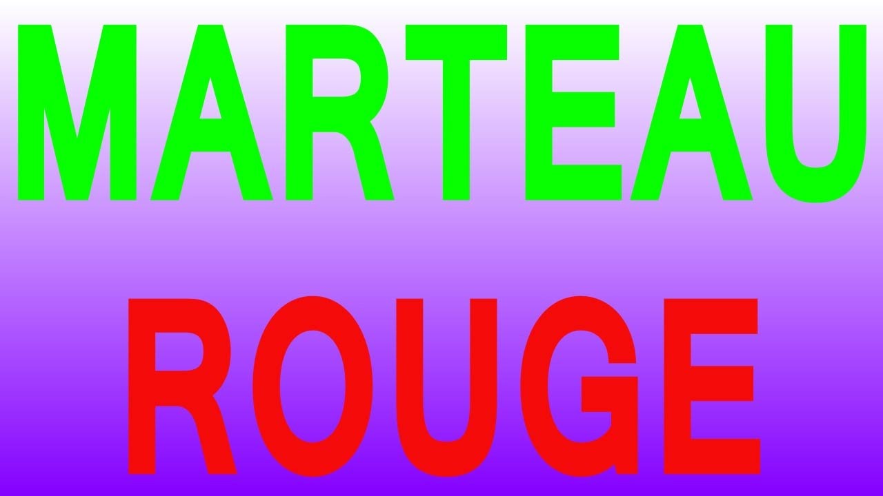 Test Du Marteau Rouge Youtube