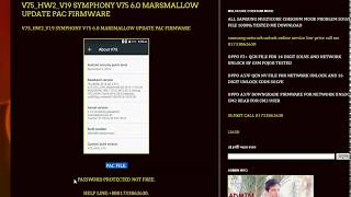 V75 Hw2 V19 Symphony V75 6 0 Marsmallow Update Pac Firmware