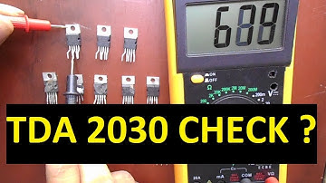 How To Check IC With Multimeter Easily (IC TDA2030 )