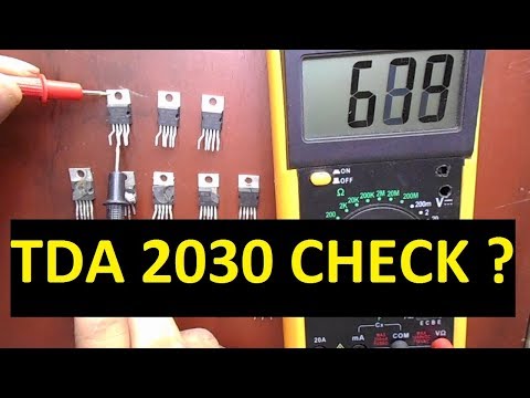 How To Check IC With Multimeter Easily (IC TDA2030 )
