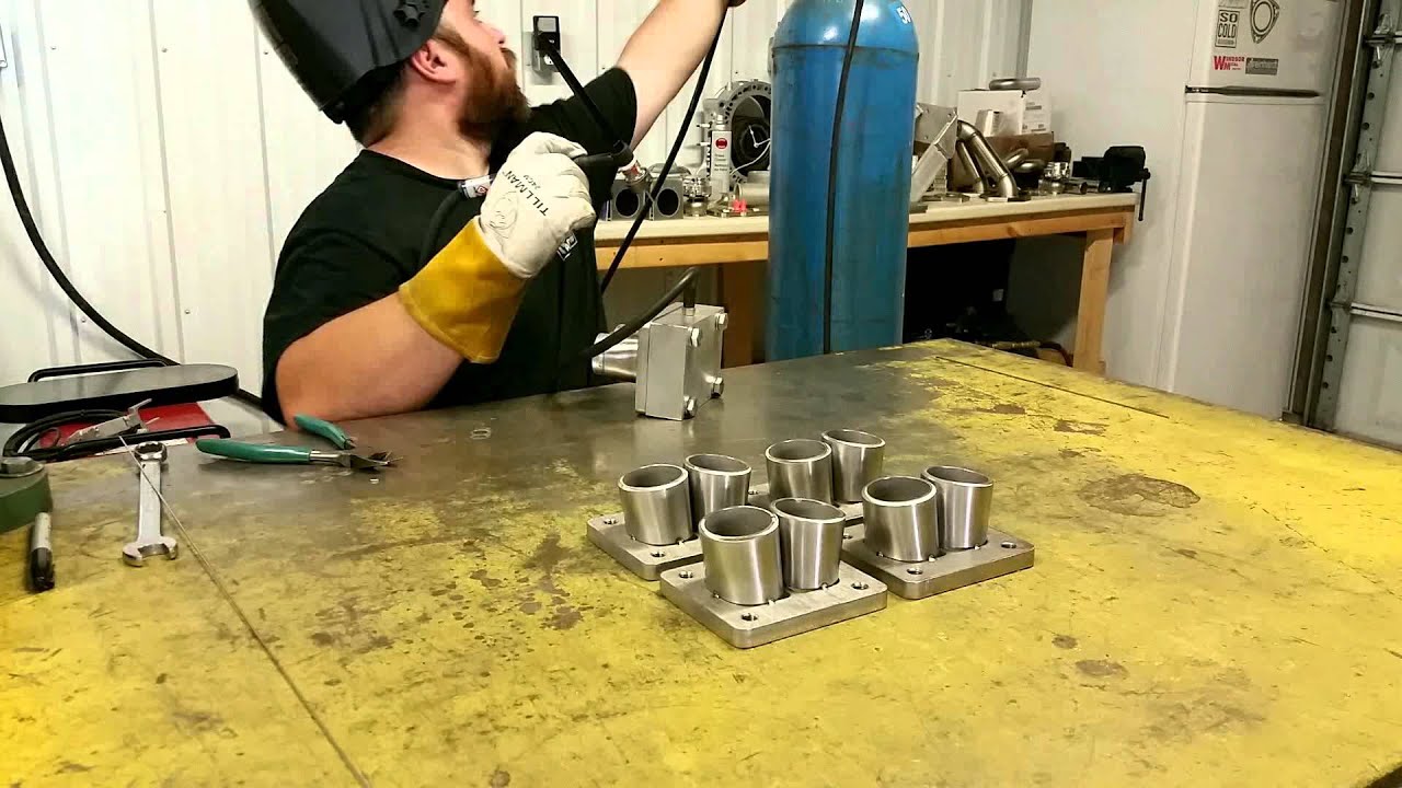 Welding RX7 Turbo Manifold Collectors YouTube