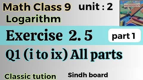 Exercise 2.5 ,question 1,all questions( i to ix ),new edition 2023 Sindh board /Karachi board