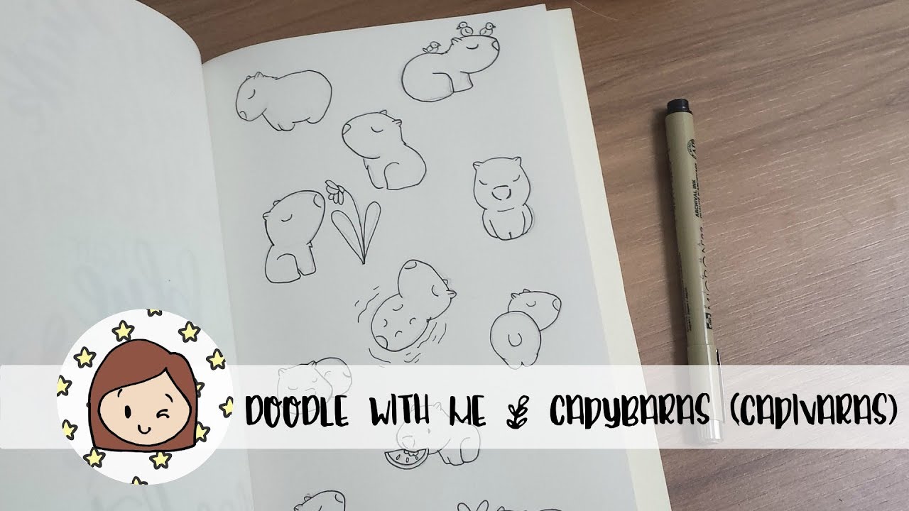 Doodle With Me - Capybara (Capivara) 