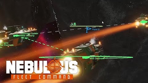 Nebulous Fleet Command: Multiplayer PUG (Tactical Defeat) w/mixed missile/command fleet.