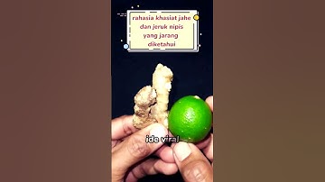 fungsi rahasia jahe dan jeruk nipis!! #idekreatif #tutorial #lifehack