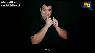 American Sign Language interpretation of 988 Updates and Education Newsletter