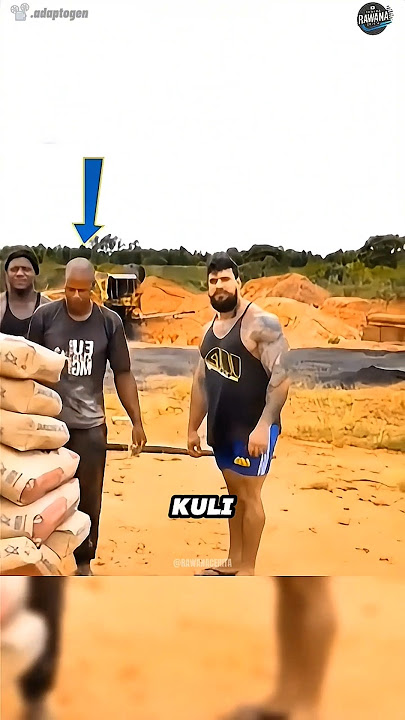 body builder vs kuli bangunan #shorts #trending